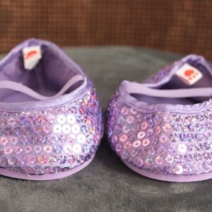 🧸 3/$20 Build a bear sparkly purple butterfly dress outfit shoes (just shoes)